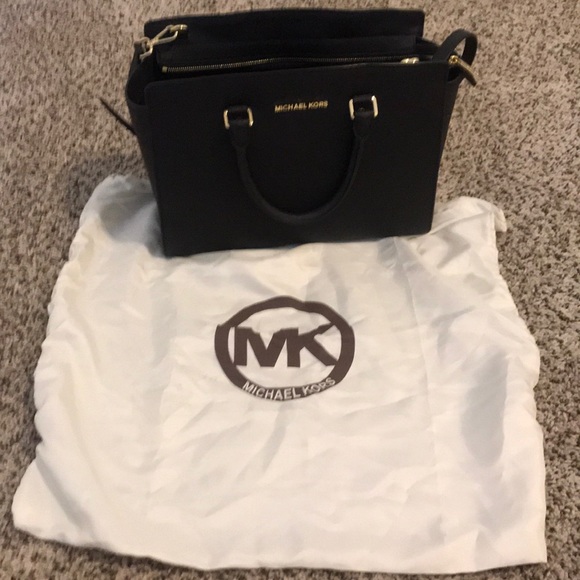 🏷️ FINAL SALE • [Michael Kors] Black Selma Satchel - Picture 5 of 11